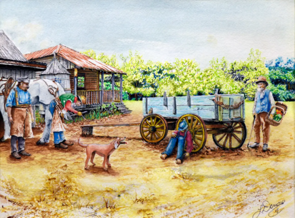 Farm Scene by Larry Downs